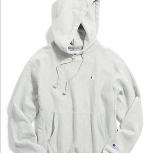 NEW Champion reverse weave hoodie, size small, gray!